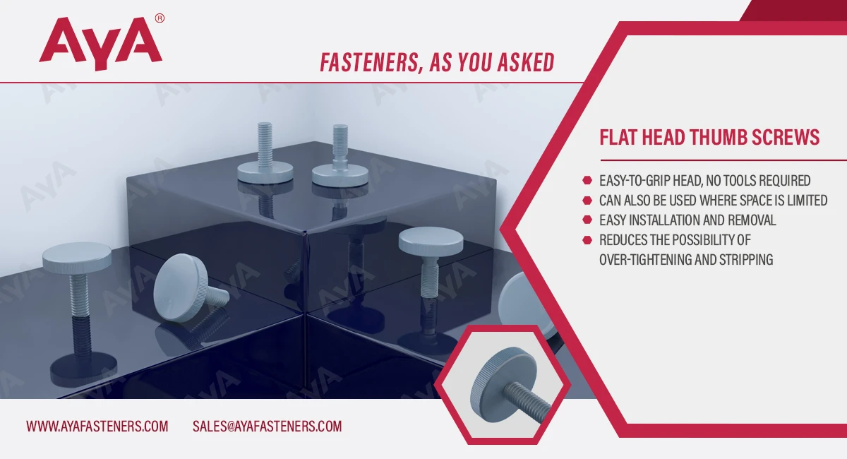 Flat Head Thumb Screws advantages